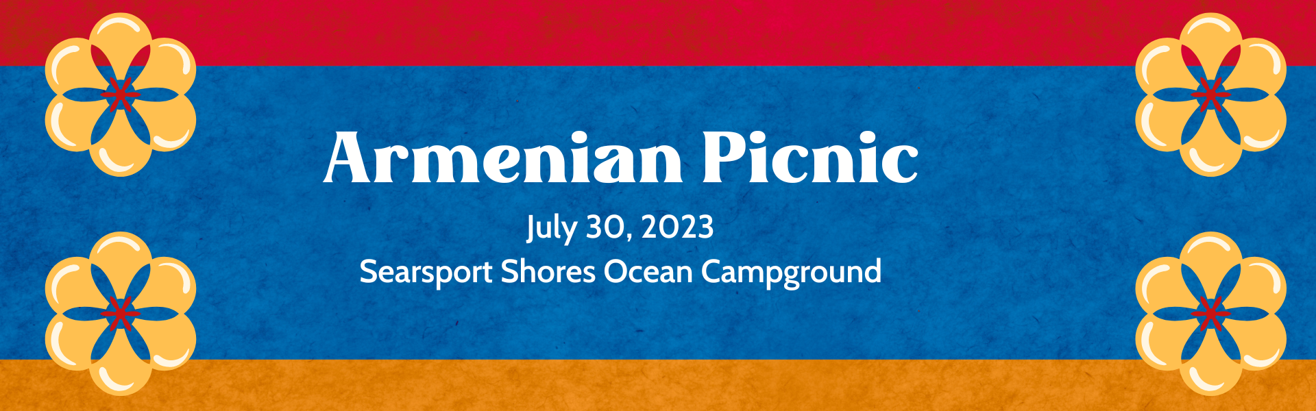 Armenian Picnic Banner July 30 2023 Searsport Shores Ocean Campground
