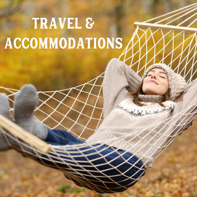 Accommodations image with link to Accommodations and travel page