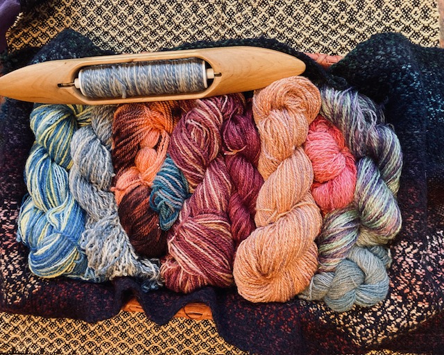 hand-spun hand-dyed yarn