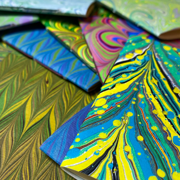 Kerner Marbled Paper for Touchstones Retreat