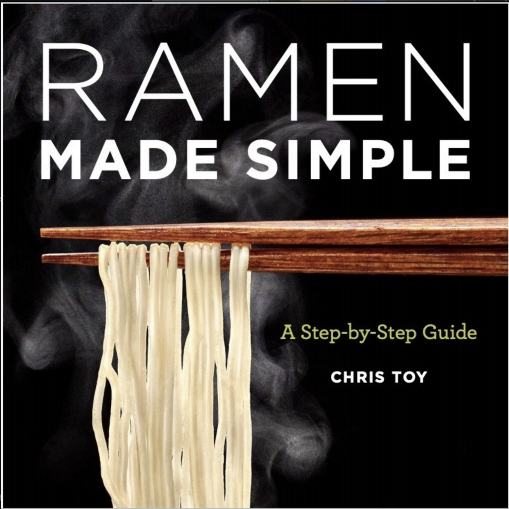 Chris Toy Cookbook cover Ramen Made Simple