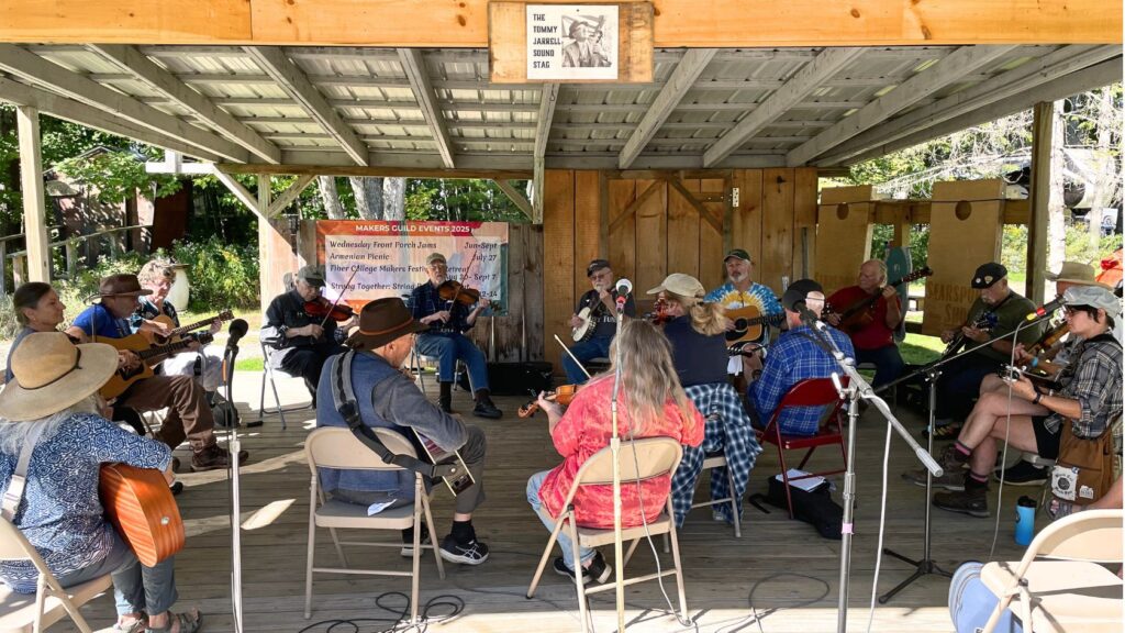Strung Together is a Maine folk music weekend and string band gathering focused on traditional tunes, jam sessions, and time together on the coast.