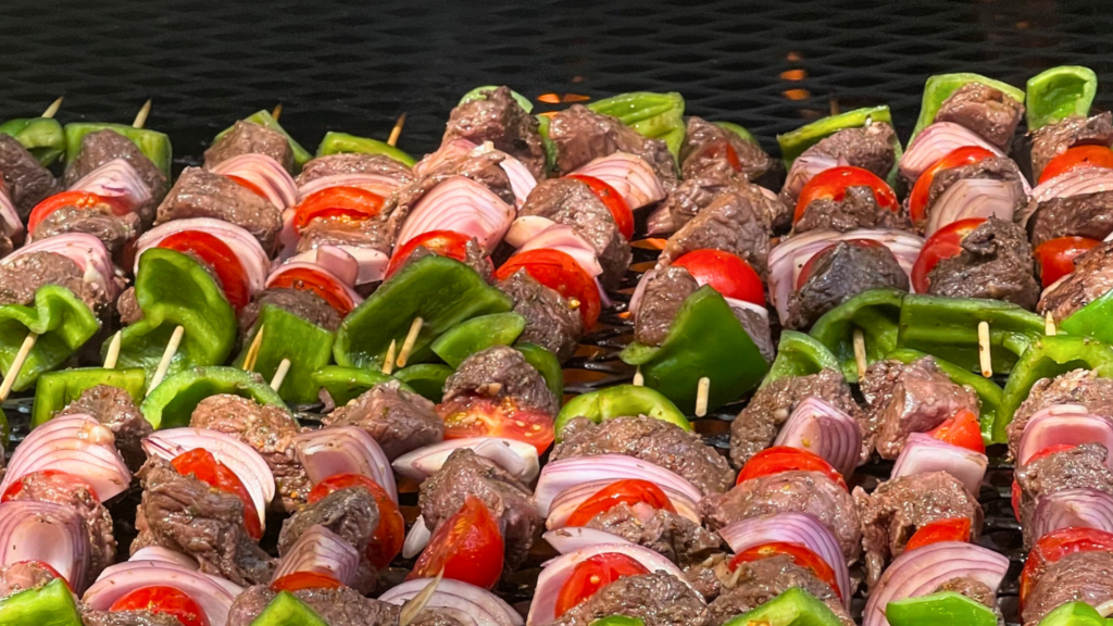 Shish Kebab on the Grill